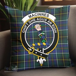 ScotsTee Shop Scottish MacInnes Modern Clan Crest Tartan Pillow/ Pillow Cover Tartan Accessories for Home