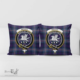 ScotsTee Shop Scottish Nevoy Clan Crest Tartan Pillow/ Pillow Cover Tartan Accessories for Home
