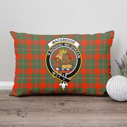 ScotsTee Shop Scottish MacGregor Ancient Clan Crest Tartan Pillow/ Pillow Cover Tartan Accessories for Home