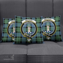 ScotsTee Shop Scottish MacKay Ancient Clan Crest Tartan Pillow/ Pillow Cover Tartan Accessories for Home