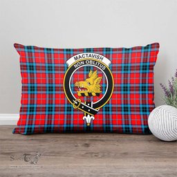 ScotsTee Shop Scottish MacTavish Modern Clan Crest Tartan Pillow/ Pillow Cover Tartan Accessories for Home