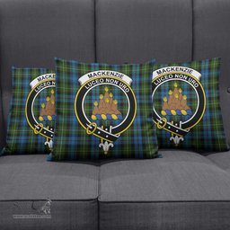ScotsTee Shop Scottish MacKenzie Clan Crest Tartan Pillow/ Pillow Cover Tartan Accessories for Home
