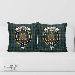 ScotsTee Shop Scottish MacKenzie Clan Crest Tartan Pillow/ Pillow Cover Tartan Accessories for Home