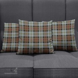 ScotsTee Shop Scottish MacLeod of Harris Weathered Clan Tartan Pillow/ Pillow Cover Tartan Accessories for Home