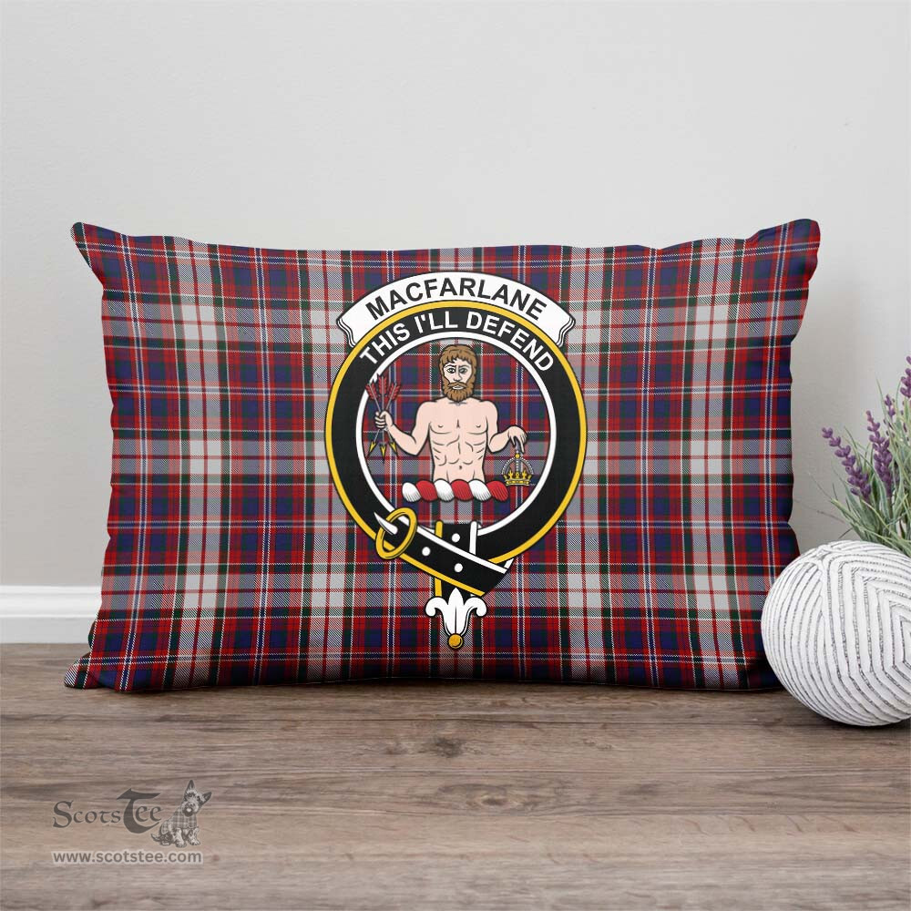 ScotsTee Shop Scottish MacFarlane Dress Clan Crest Tartan Pillow/ Pillow Cover Tartan Accessories for Home