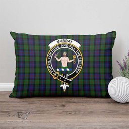 ScotsTee Shop Scottish Murray of Atholl Clan Crest Tartan Pillow/ Pillow Cover Tartan Accessories for Home