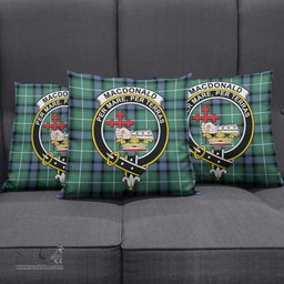 ScotsTee Shop Scottish MacDonald of the Isles Hunting Ancient Clan Crest Tartan Pillow/ Pillow Cover Tartan Accessories for Home
