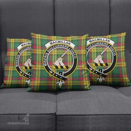 ScotsTee Shop Scottish MacMillan Old Ancient Clan Crest Tartan Pillow/ Pillow Cover Tartan Accessories for Home