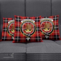 ScotsTee Shop Scottish Majoribanks Clan Crest Tartan Pillow/ Pillow Cover Tartan Accessories for Home