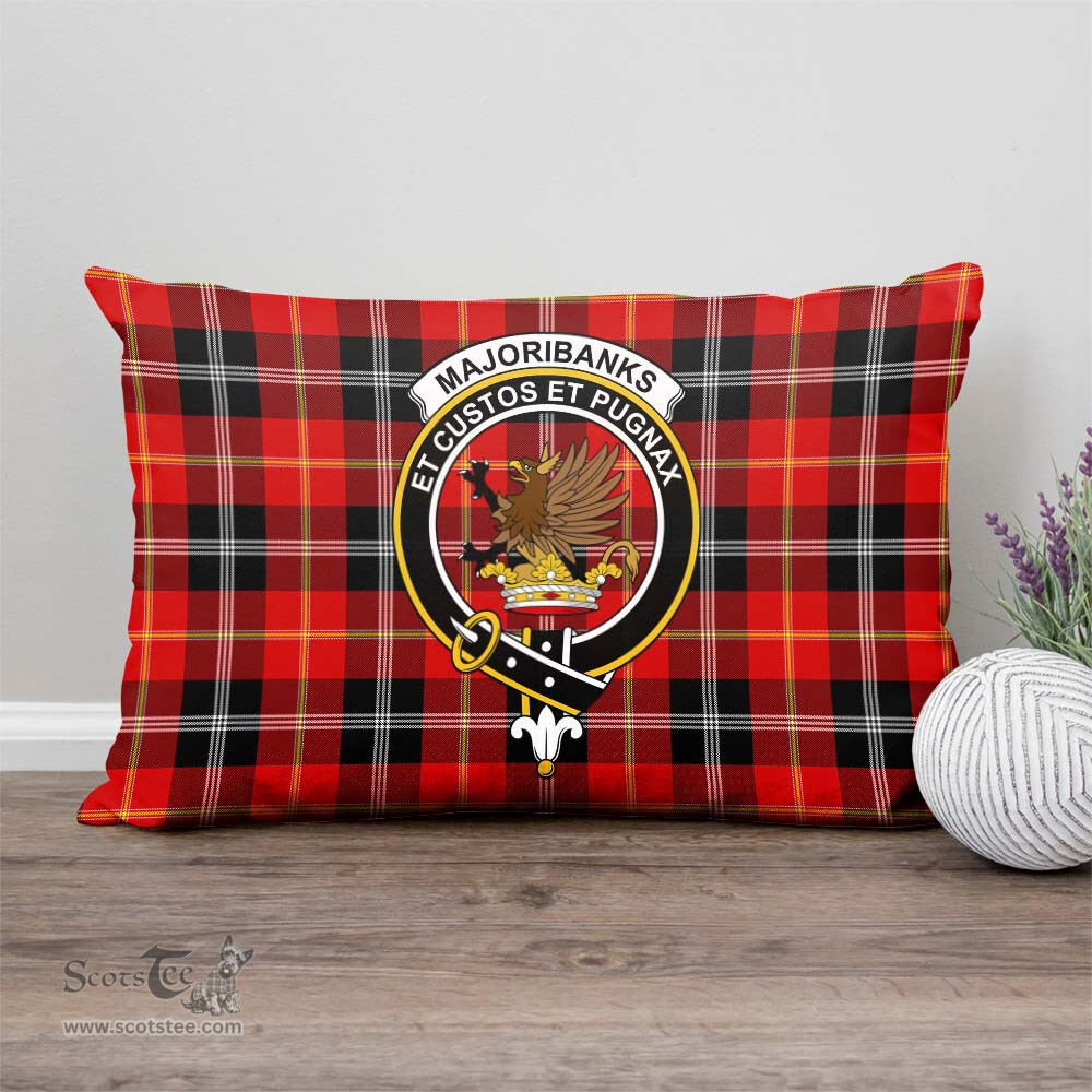 ScotsTee Shop Scottish Majoribanks Clan Crest Tartan Pillow/ Pillow Cover Tartan Accessories for Home