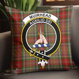 ScotsTee Shop Scottish Muirhead Old Clan Crest Tartan Pillow/ Pillow Cover Tartan Accessories for Home