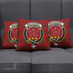 ScotsTee Shop Scottish MacDonell of Keppoch Clan Crest Tartan Pillow/ Pillow Cover Tartan Accessories for Home