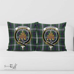 ScotsTee Shop Scottish MacKenzie Dress Clan Crest Tartan Pillow/ Pillow Cover Tartan Accessories for Home