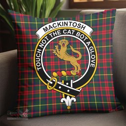 ScotsTee Shop Scottish MacKintosh Hunting Modern Clan Crest Tartan Pillow/ Pillow Cover Tartan Accessories for Home