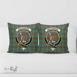 ScotsTee Shop Scottish MacKinnon Hunting Ancient Clan Crest Tartan Pillow/ Pillow Cover Tartan Accessories for Home