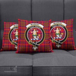 ScotsTee Shop Scottish Murray of Tulloch Modern Clan Crest Tartan Pillow/ Pillow Cover Tartan Accessories for Home
