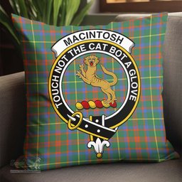 ScotsTee Shop Scottish MacIntosh Hunting Ancient Clan Crest Tartan Pillow/ Pillow Cover Tartan Accessories for Home