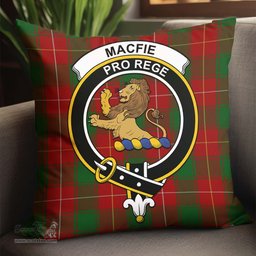 ScotsTee Shop Scottish MacFie Clan Crest Tartan Pillow/ Pillow Cover Tartan Accessories for Home