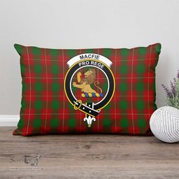 ScotsTee Shop Scottish MacFie Clan Crest Tartan Pillow/ Pillow Cover Tartan Accessories for Home
