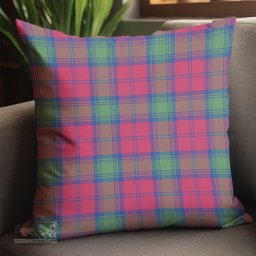 ScotsTee Shop Scottish Lindsay Ancient Clan Tartan Pillow/ Pillow Cover Tartan Accessories for Home