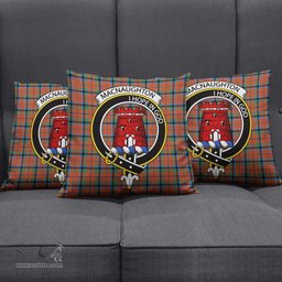 ScotsTee Shop Scottish MacNaughton Ancient Clan Crest Tartan Pillow/ Pillow Cover Tartan Accessories for Home