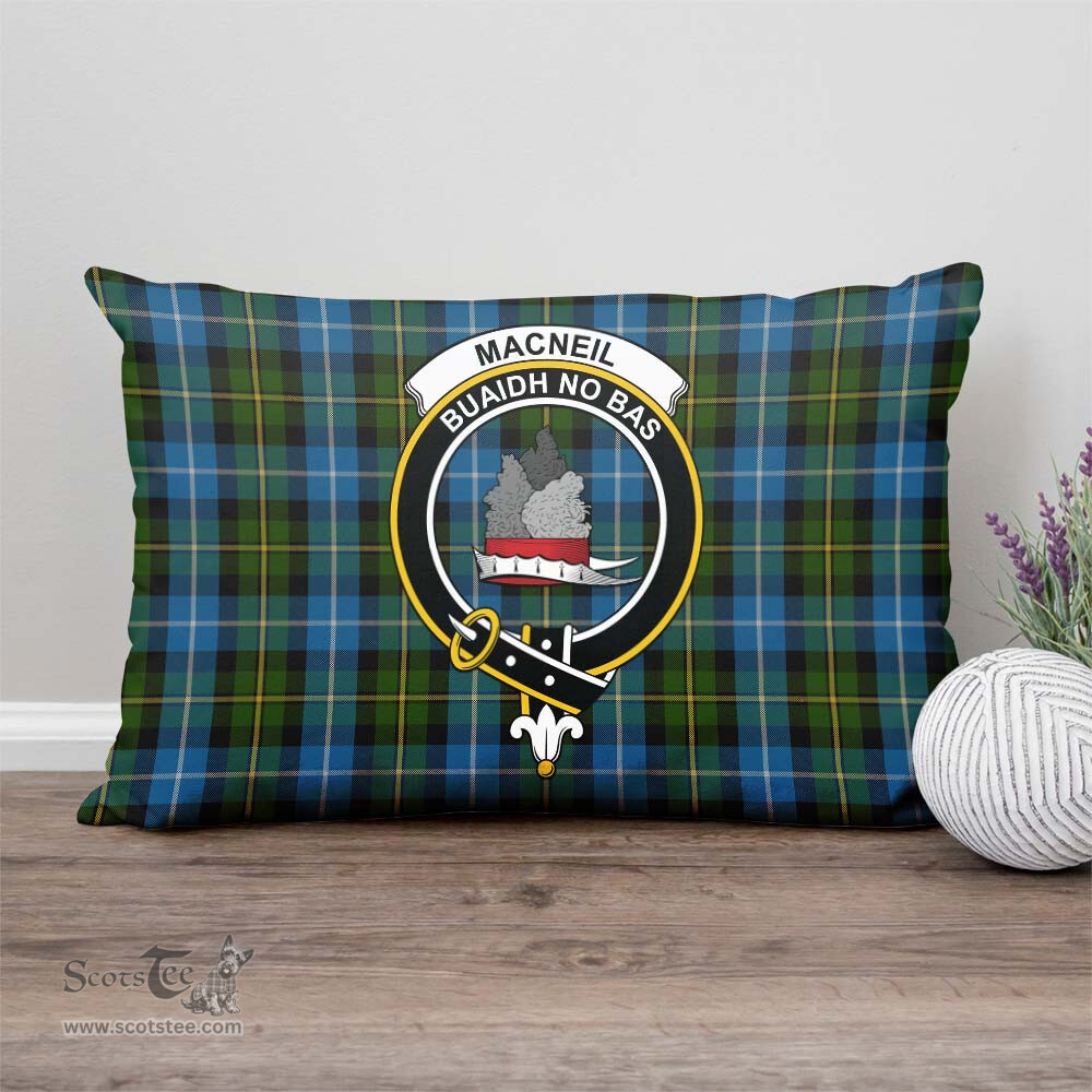 ScotsTee Shop Scottish MacNeil of Barra Clan Crest Tartan Pillow/ Pillow Cover Tartan Accessories for Home