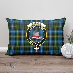 ScotsTee Shop Scottish MacNeil of Barra Clan Crest Tartan Pillow/ Pillow Cover Tartan Accessories for Home
