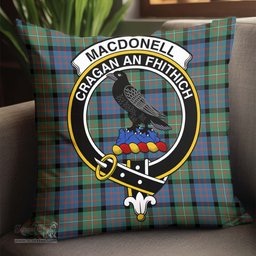 ScotsTee Shop Scottish MacDonell of Glengarry Ancient Clan Crest Tartan Pillow/ Pillow Cover Tartan Accessories for Home