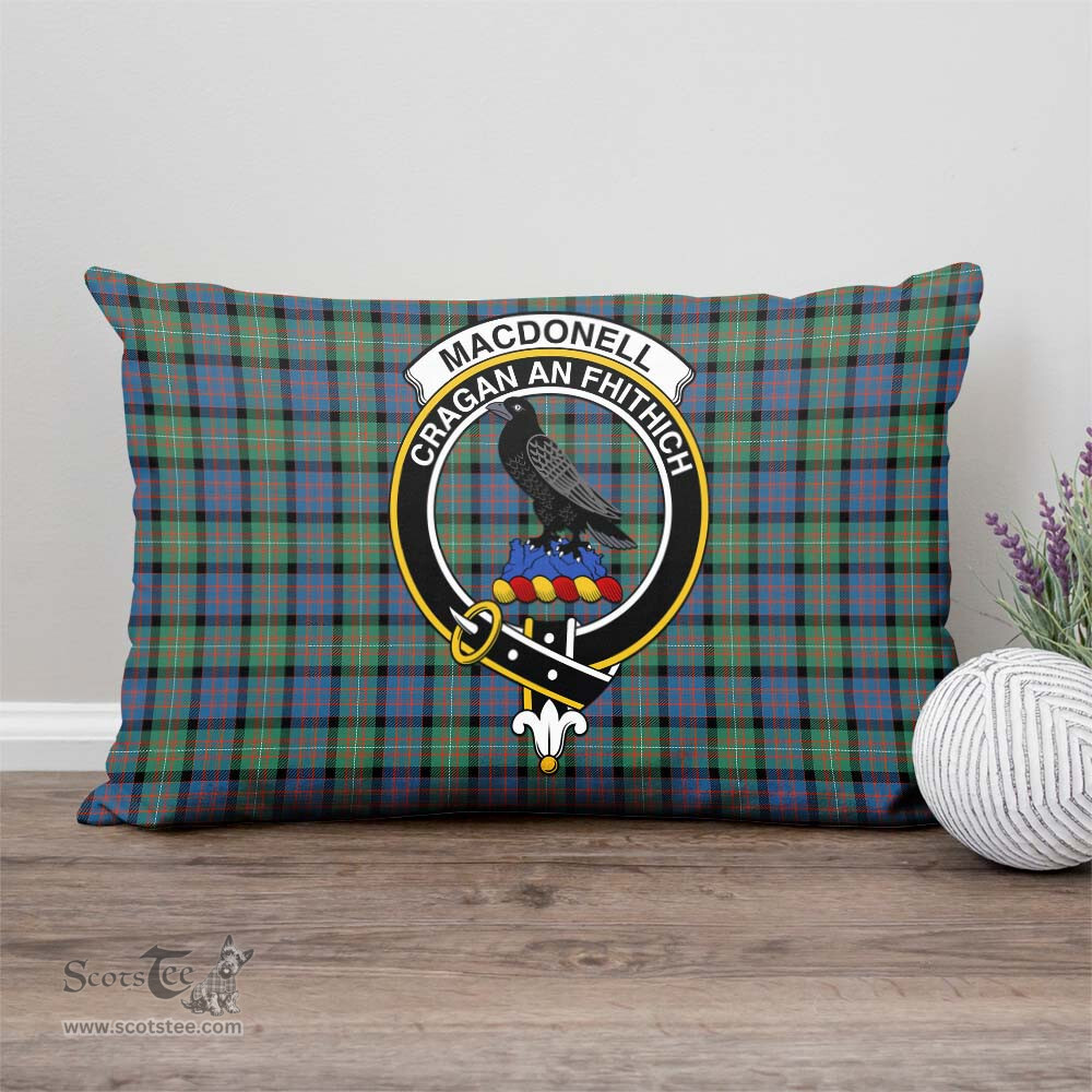 ScotsTee Shop Scottish MacDonell of Glengarry Ancient Clan Crest Tartan Pillow/ Pillow Cover Tartan Accessories for Home