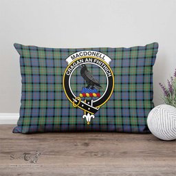 ScotsTee Shop Scottish MacDonell of Glengarry Ancient Clan Crest Tartan Pillow/ Pillow Cover Tartan Accessories for Home