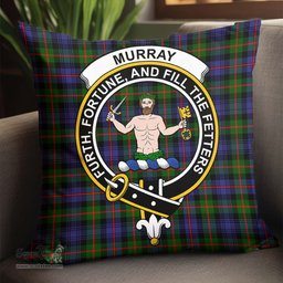 ScotsTee Shop Scottish Murray of Atholl Modern Clan Crest Tartan Pillow/ Pillow Cover Tartan Accessories for Home
