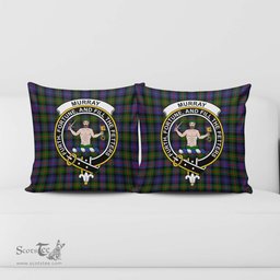 ScotsTee Shop Scottish Murray of Atholl Modern Clan Crest Tartan Pillow/ Pillow Cover Tartan Accessories for Home