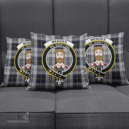 ScotsTee Shop Scottish Menzies Black Dress Clan Crest Tartan Pillow/ Pillow Cover Tartan Accessories for Home