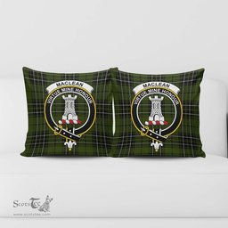 ScotsTee Shop Scottish MacLean Hunting Clan Crest Tartan Pillow/ Pillow Cover Tartan Accessories for Home