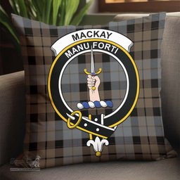 ScotsTee Shop Scottish MacKay Weathered Clan Crest Tartan Pillow/ Pillow Cover Tartan Accessories for Home