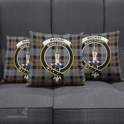 ScotsTee Shop Scottish MacKay Weathered Clan Crest Tartan Pillow/ Pillow Cover Tartan Accessories for Home