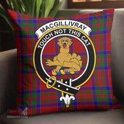 ScotsTee Shop Scottish MacGillivray Clan Crest Tartan Pillow/ Pillow Cover Tartan Accessories for Home