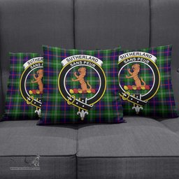ScotsTee Shop Scottish Sutherland Modern Clan Crest Tartan Pillow/ Pillow Cover Tartan Accessories for Home
