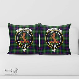 ScotsTee Shop Scottish Sutherland Modern Clan Crest Tartan Pillow/ Pillow Cover Tartan Accessories for Home
