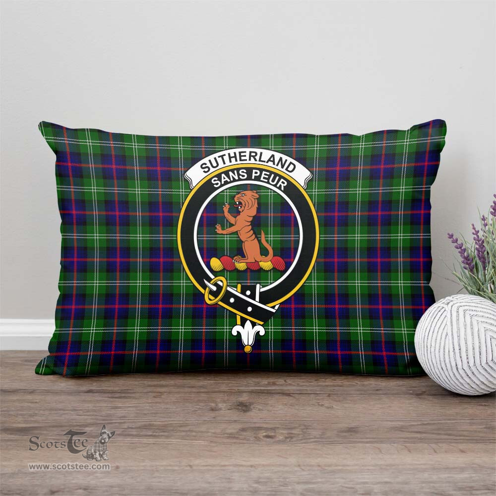 ScotsTee Shop Scottish Sutherland Modern Clan Crest Tartan Pillow/ Pillow Cover Tartan Accessories for Home