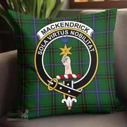 ScotsTee Shop Scottish MacKendrick Clan Crest Tartan Pillow/ Pillow Cover Tartan Accessories for Home