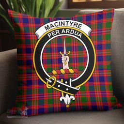 ScotsTee Shop Scottish MacIntyre Modern Clan Crest Tartan Pillow/ Pillow Cover Tartan Accessories for Home