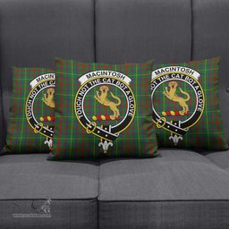 ScotsTee Shop Scottish MacIntosh Hunting Clan Crest Tartan Pillow/ Pillow Cover Tartan Accessories for Home