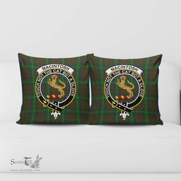 ScotsTee Shop Scottish MacIntosh Hunting Clan Crest Tartan Pillow/ Pillow Cover Tartan Accessories for Home