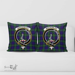 ScotsTee Shop Scottish MacKinlay Modern Clan Crest Tartan Pillow/ Pillow Cover Tartan Accessories for Home