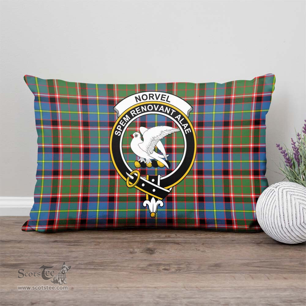 ScotsTee Shop Scottish Norvel Clan Crest Tartan Pillow/ Pillow Cover Tartan Accessories for Home