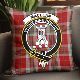 ScotsTee Shop Scottish MacLean of Duart Dress Red Clan Crest Tartan Pillow/ Pillow Cover Tartan Accessories for Home