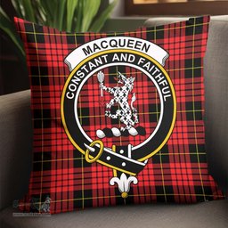ScotsTee Shop Scottish MacQueen Modern Clan Crest Tartan Pillow/ Pillow Cover Tartan Accessories for Home