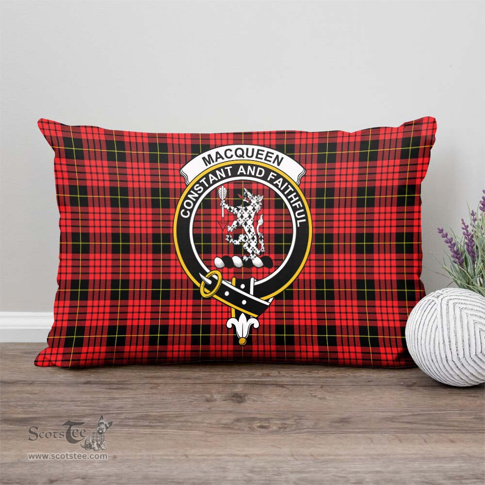 ScotsTee Shop Scottish MacQueen Modern Clan Crest Tartan Pillow/ Pillow Cover Tartan Accessories for Home