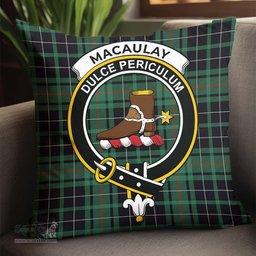 ScotsTee Shop Scottish MacAulay Hunting Ancient Clan Crest Tartan Pillow/ Pillow Cover Tartan Accessories for Home